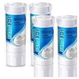 ICEPURE RWF5200A Water Filter Compatible for XWF (NOT Compatible for XWFE), WR17X30702, GE French Doors and Side-by-Side Refrigerators GDE25, GNE27, GYE18, GBE21, GDE21, GNE21, GFE24 Genuine 4PACK