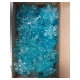 70 Pieces Clear Acrylic Crystal Snowflake Ornaments Winter Snowflake Hanging Pendants for Christmas Xmas Tree Decorations Snow Theme Party Favors Supplies (Light Blue)