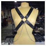 Harness for Man Adjustable Leather Harness Body Chest Half Harness Punk Belt Clubwear Costume