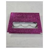 False Eyelash Storage Case - Glitter Pink