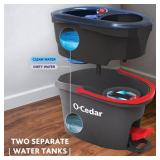 O-Cedar RinseClean Spin Mop & Bucket System | Clean with Clean Water | Removes 99% of Bacteria (bucket only)