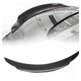 WheelX Rear Trunk Spoiler Compatible with 2008-2015 Infiniti G37 Q60 Coupe, Duckbill Spoiler Fits for 08-15 2 Door, High Kick Spoiler Wing Lip (Carbon Fiber Pattern) - Retail: $90.94