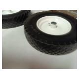 Taifa 2 PCS 16 Inch Rubber Solid Flat Free Replacement Tires and Wheels 4.80/4.00-8 with 3/4