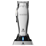 Andis 12660 Professional Master Corded/Cordless Hair Trimmer, Adjustable Carbon Steel Blade Hair Clipper for Close Cutting, Silver