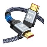 Highwings 8K Long HDMI Cable 20FT/6M 48Gbps, 2.1 High Speed HDMI 8K60Hz 4K120Hz 144Hz eARC HDR HDCP 2.2 2.3 Compatible for Gaming, PS5 and Monitor