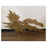 Home decor gold leaves flowers by Roco inc made in USA