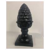 Large Artichoke Pineapple Black Table Top Finial 14.5 x 6 inch