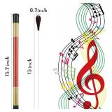 Yeshone 15 Inch Music Conducting Baton with Case Conductor Baton Orchestra Rosewood Handle Music Conductor Baton Lightweight Choir Director Baton for Choral Symphony Concert