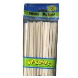 Skinny Sticks, Wood, Natural, 75 Ct, 5 3/4" - 1 Pkg