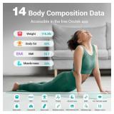 Ovutek Smart Scale for Body Weight, Digital Bathroom Scale BMI Weighing Body Fat Scale, Accurate Body Composition Scale Monitor for People