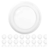 Sunco 24 Pack 5/6 Inch LED Disk Lights, Flush Mount Disc Recessed Ceiling Can Lighting, 1050 LM, 4000K Cool White, Dimmable, 15W=75W, Damp Rated ETL - Retail: $104.93