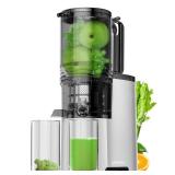 Cold Press Juicer, 5.4" Extra Large Feed Chute Fit Whole Fruits & Vegetables, 350W Professional Slow Masticating Juicer Machines, Easy to Clean - Retail: $144.37