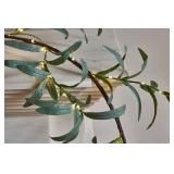 LITBLOOM Lighted Olive Garland Battery Operated with Timer 96 Fairy Lights 6FT, Artificial Greenery Twig Vine Lights for Christmas Spring Fireplace Mantle Decoration Indoor Outdoor