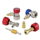 Lichamp AC R134A Adapters Kit, 134a Quick Couplers with Self Sealing and Puncture Can Taps, QA01