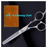 Hair Thinning Shears, Hair Cutting Scissors (6.7 Inches) with Fine Adjustable Tension Screw and 1 Piece Wipe Cloth