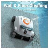 Gosvor Pivot Cordless Robotic Pool Cleaner, Wall Climbing, Triple-Motor, Extended Battery Life, Self-Parking, Automatic Pool Vacuum for Inground &Above Ground Pools Up to 65 FT in Length - Retail: $38