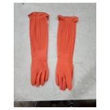 Household Arms Length Rubber Latex Cleaning Long Glove Reusable Kitchen Natural Rubber Living Wash Gloves, Large