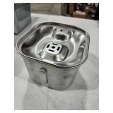 Rantizon Cat Water Fountain, 74oz/2.2L Stainless Steel Pet Water Fountain Dog Water Dispenser, Water Fountain for Cats Inside with Quiet Pump