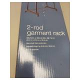 2 rod garment rack