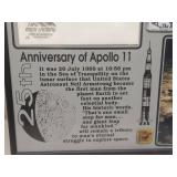 Apollo 11 framed 25th ann.