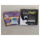 7 in portable DVD player and DVD player