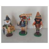 German Smoker Figurines - Bavarian, mountain man and incense salesman