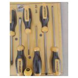 9 Pc Stanley screwdrivers