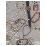 bracelets, necklace and charms