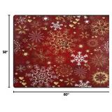 $66 ALAZA Christmas Snowflake Rug 7