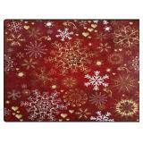 $66 ALAZA Christmas Snowflake Rug 7