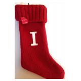 2pack! Holiday Knit Stocking Letter U, 19" Mantel