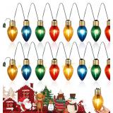 $76 8" Jumbo Xmas Lights, 10.5 ft, Multicolor