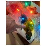 $76 8" Jumbo Xmas Lights, 10.5 ft, Multicolor