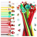 60 Pcs Christmas Gel Ink Pen Bulk, Xmas Theme