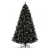 $110 4.5ft Pre-Lit Black Christmas Tree