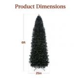 $150 6ft Pre-Lit Black Christmas Tree w/ Lights