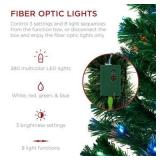 $150 7ft Pre-Lit Fiber Optic Christmas Tree