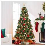 $100 6ft Pre-Lit Spruce Artificial Christmas Tree