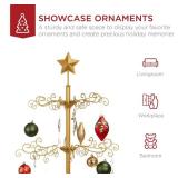 $70 3 ft. Gold Unlit Wrought Iron Ornament Tree