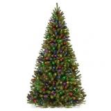 $330 7.5ft Pre-Lit Spruce Tree w/ Lights Stand