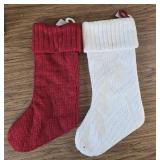 2 Pack Knitted Stockings, Reversible