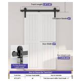 $48 ZEKOO 40" Bifold Sliding Barn Door Track Kit