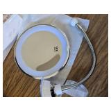 TOP4EVER 10X Magnifying Suction Mirror, LED Light