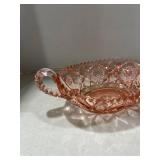 Imperial glass salmon double handled dish