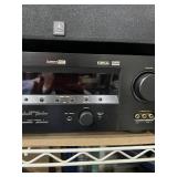 Yamaha natural surround sound AV receiver and 6 speaker 1 subwoofer surround sound system with remote