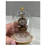 Pocket watch hanging display, small jewelry box and pocket mirror