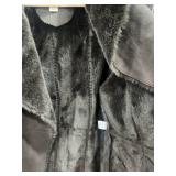 Talbots suede fur lined inside coat size M