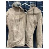 Big Chill suede fur lined coat size m