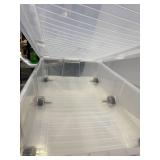 2 Mobile Box plastic containers on wheels 7x32x17