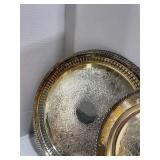 Silverplate trays (3)